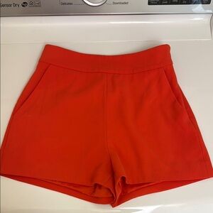 Orange Marciano High-Waisted Shorts